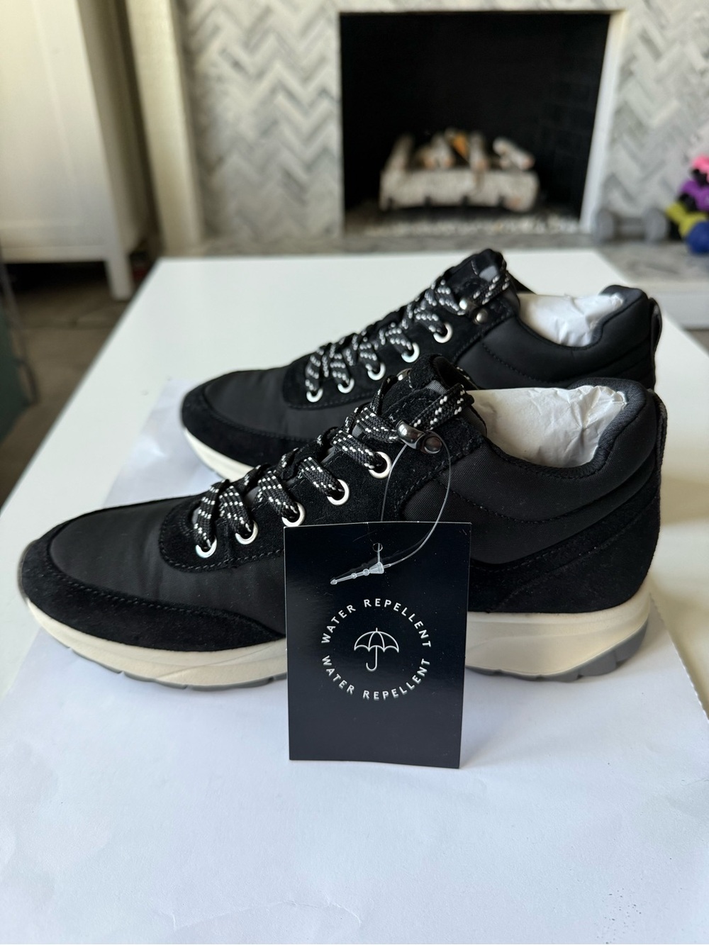 Women’s Black Water-Repellent Casual Sneaker/Boot